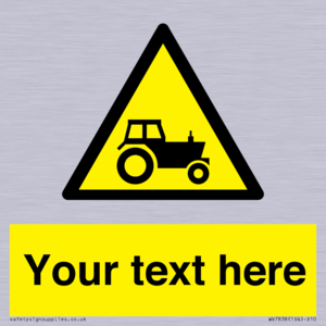 Custom warning farm machinery